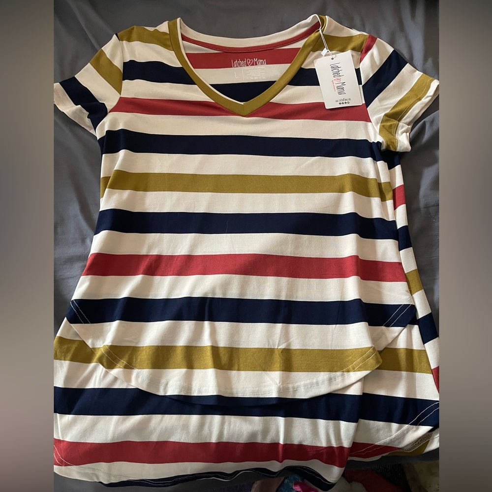 Latched mama breast feeding shirt